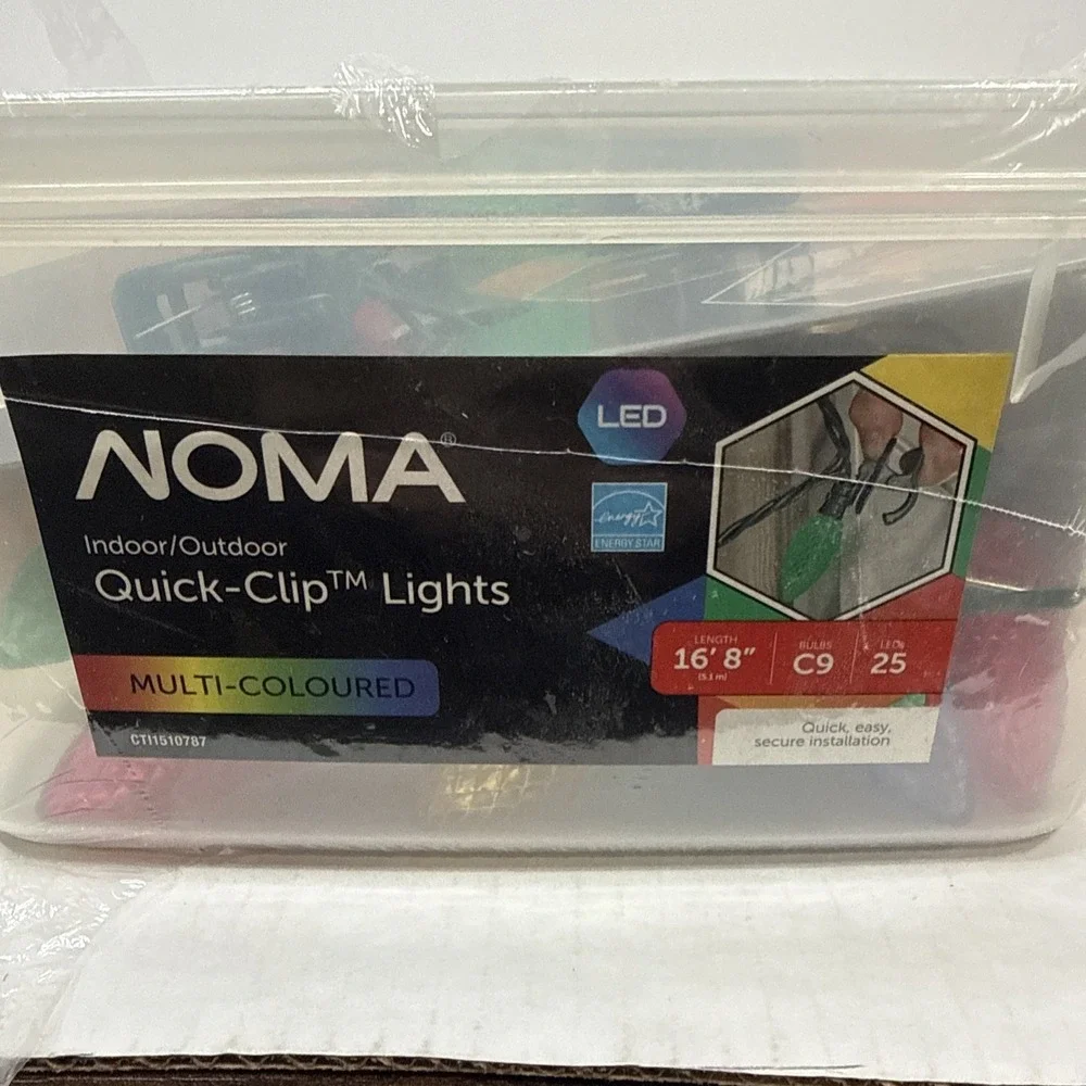 NOMA Quick-clip Lights Indoor/Outdoor Multicolor 16'8